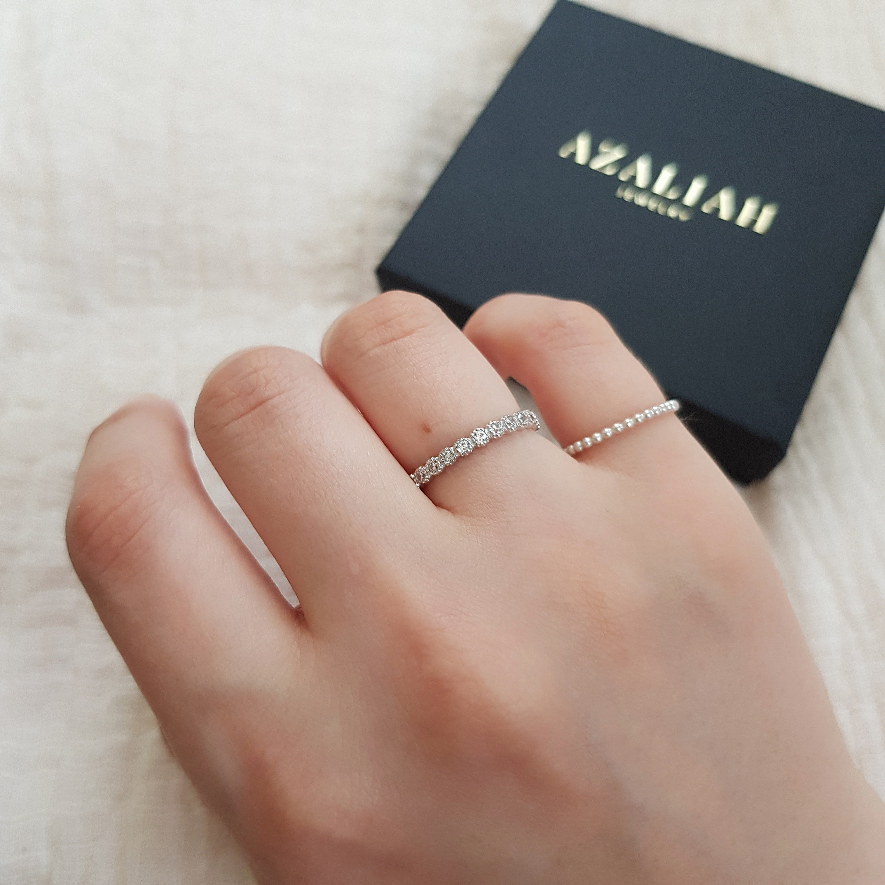 Pinky ring silver - Azaliah jewelry – Azaliah Jewelry